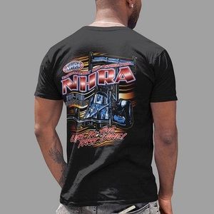 NEW NHRA LIFE IN THE FAST LANE BLACK T-SHIRT
